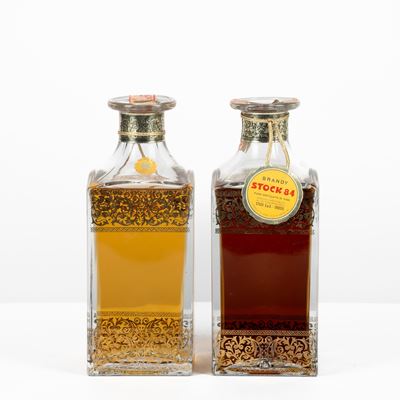 Decanter in cristallo Bleikristall, set di bottiglie Stock Whisky e Brandy