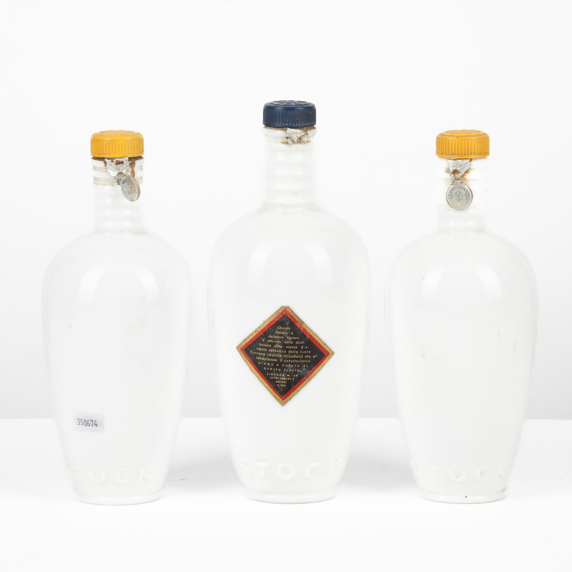Selezione, Decanter Liquore Stock con etichette e capsule