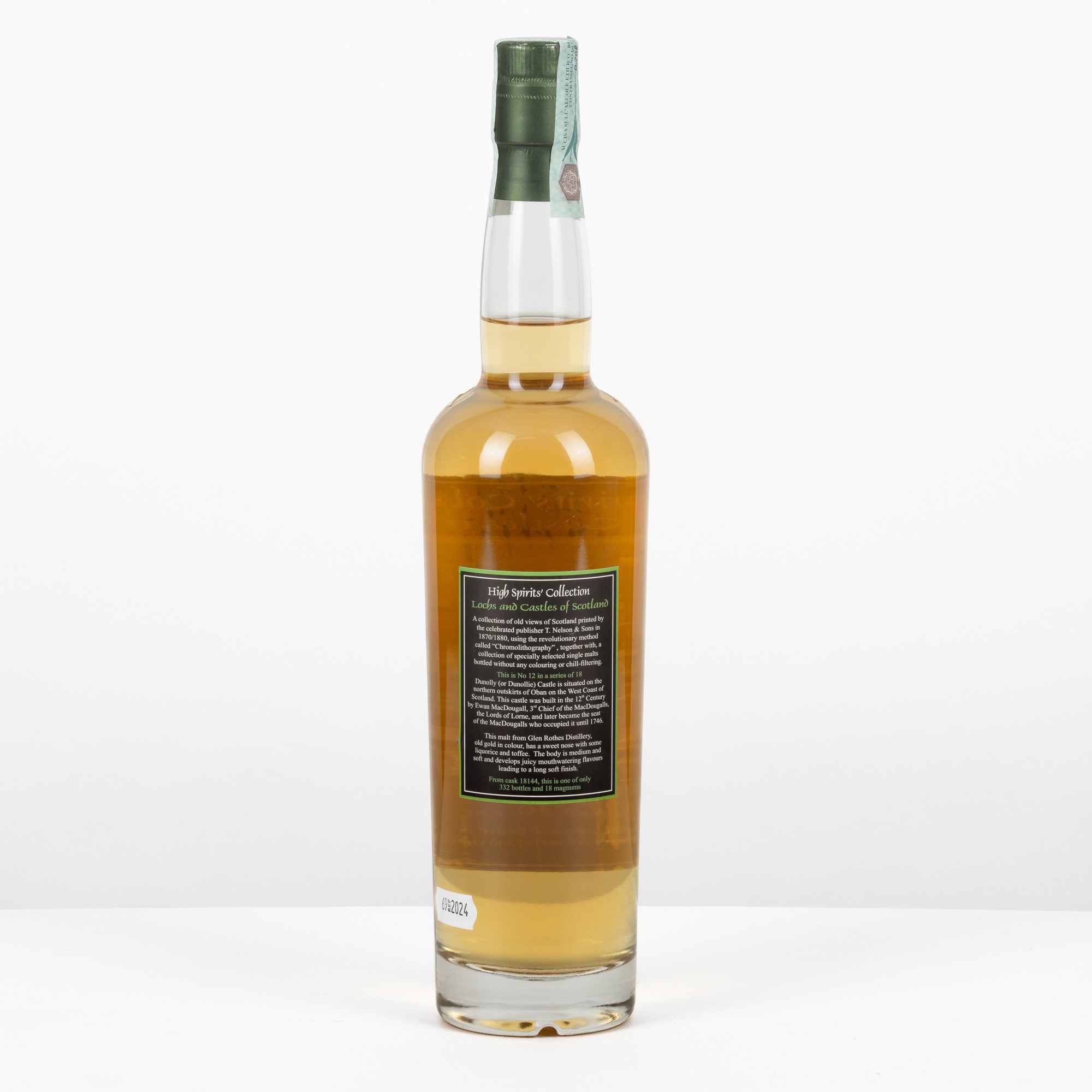 Glen Rothes, Malt Scotch Whisky 16 Years 1989, bottiglia n°087/332, imbottigliato nel 2005
