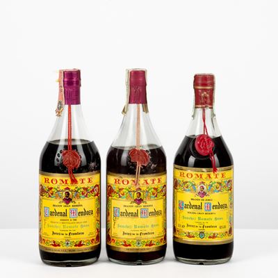 Brandy De Jerez Romate, Cardenal Mendoza - 3 Bottiglie da 75cl e 1 Bottiglia da 70cl, 45% Vol