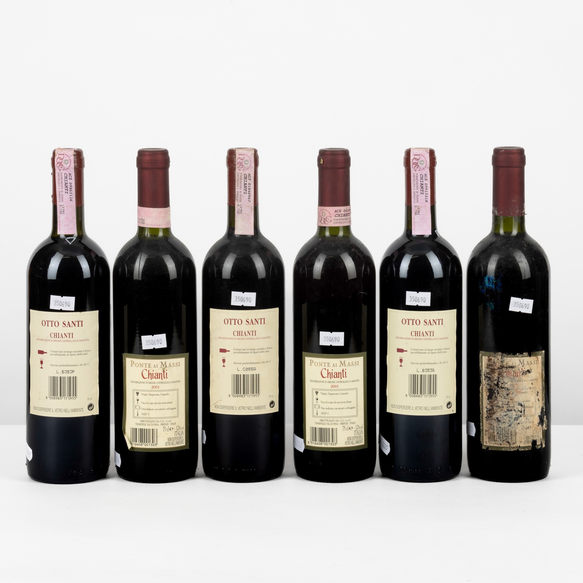 Chianti, Ponte Ai Massi & Otto Santi, 2001, 6 bottiglie da 75 cl