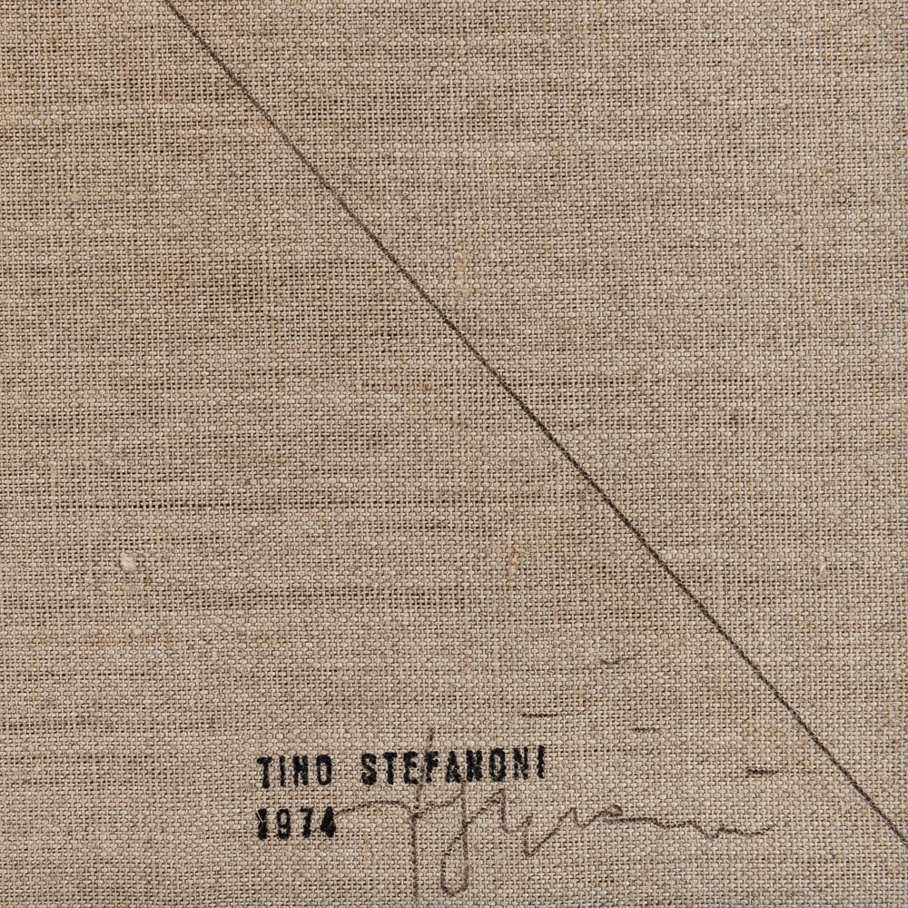 Tino Stefanoni - Le giacche, tecnica mista su tela di juta