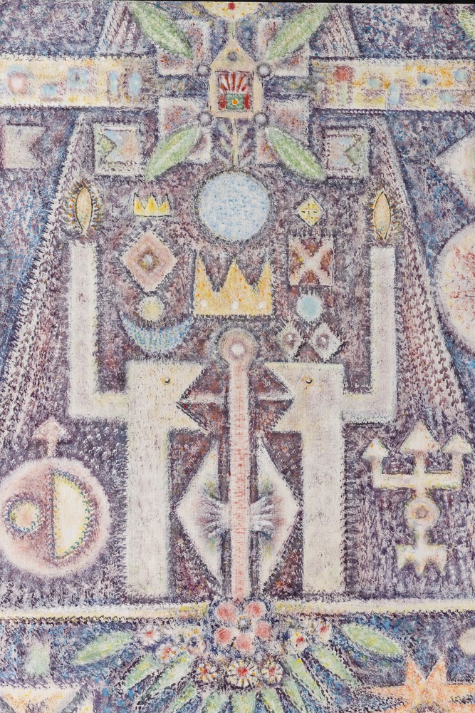 Philipp Martin - B. 10, tecnica mista su tela, 1960