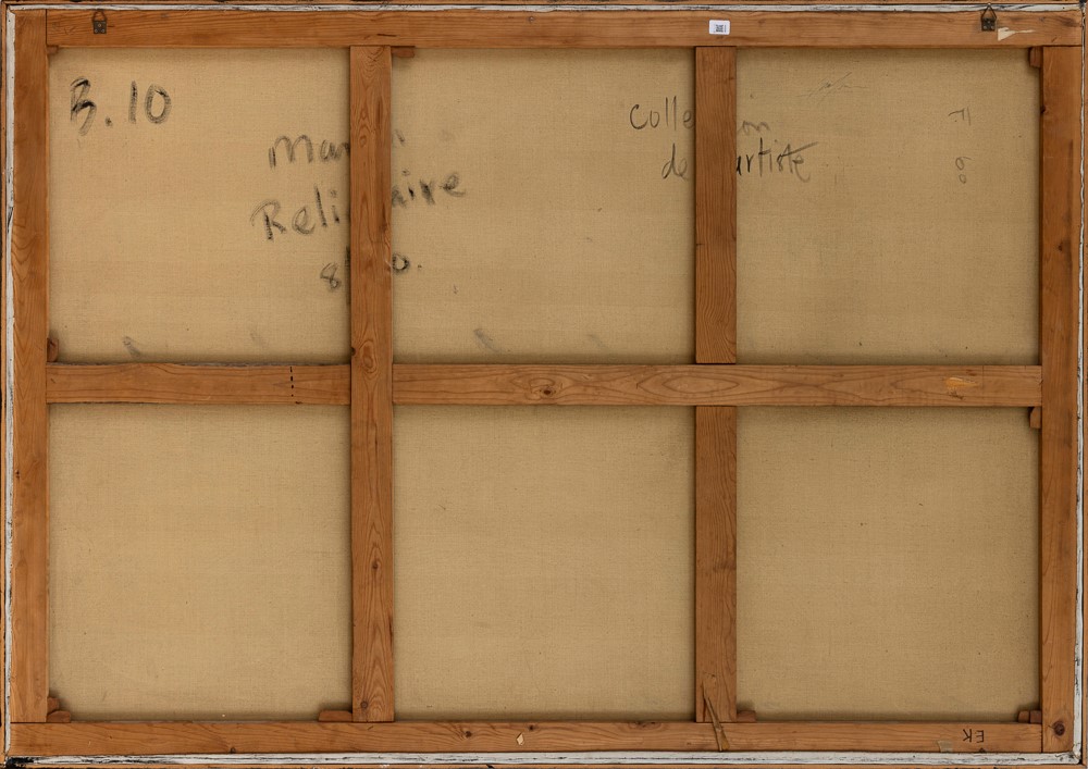 Philipp Martin - B. 10, tecnica mista su tela, 1960