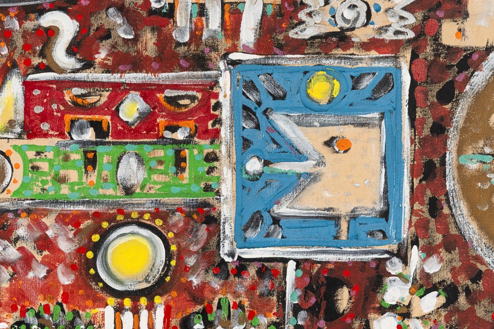 Philipp Martin - Senza titolo, tempera su tela, 1962