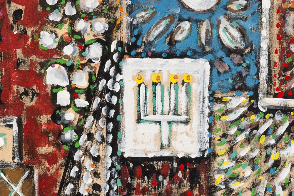 Philipp Martin - Senza titolo, tempera su tela, 1962