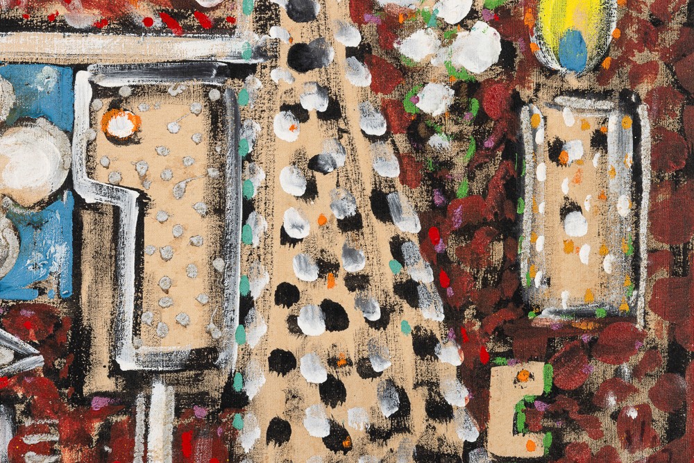 Philipp Martin - Senza titolo, tempera su tela, 1962