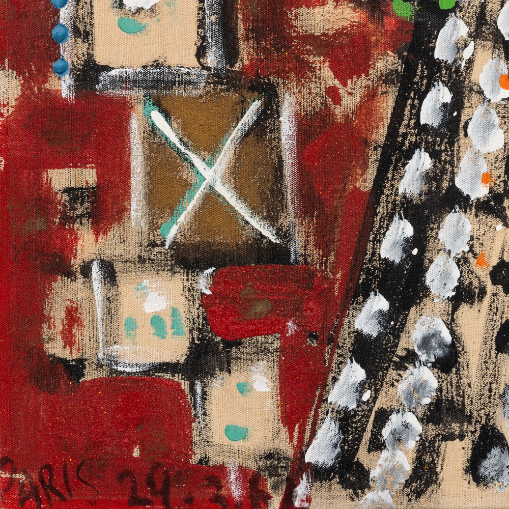 Philipp Martin - Senza titolo, tempera su tela, 1962