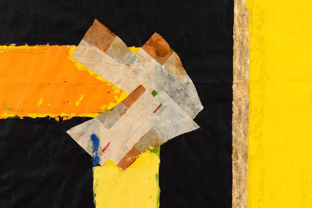Luciano Bartolini - Paramento, tecnica mista e collage su carta applicata su tavola