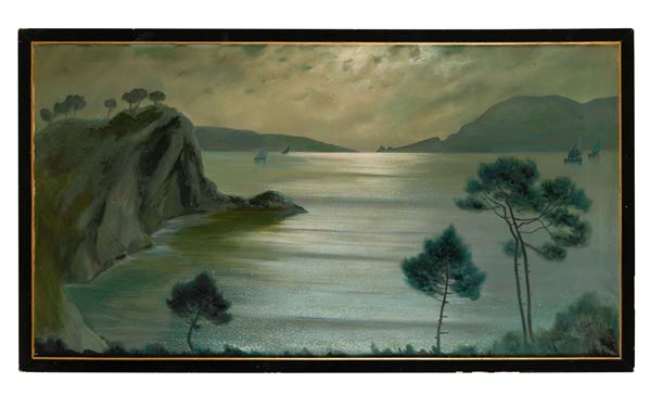 Vista su Lerici di notte