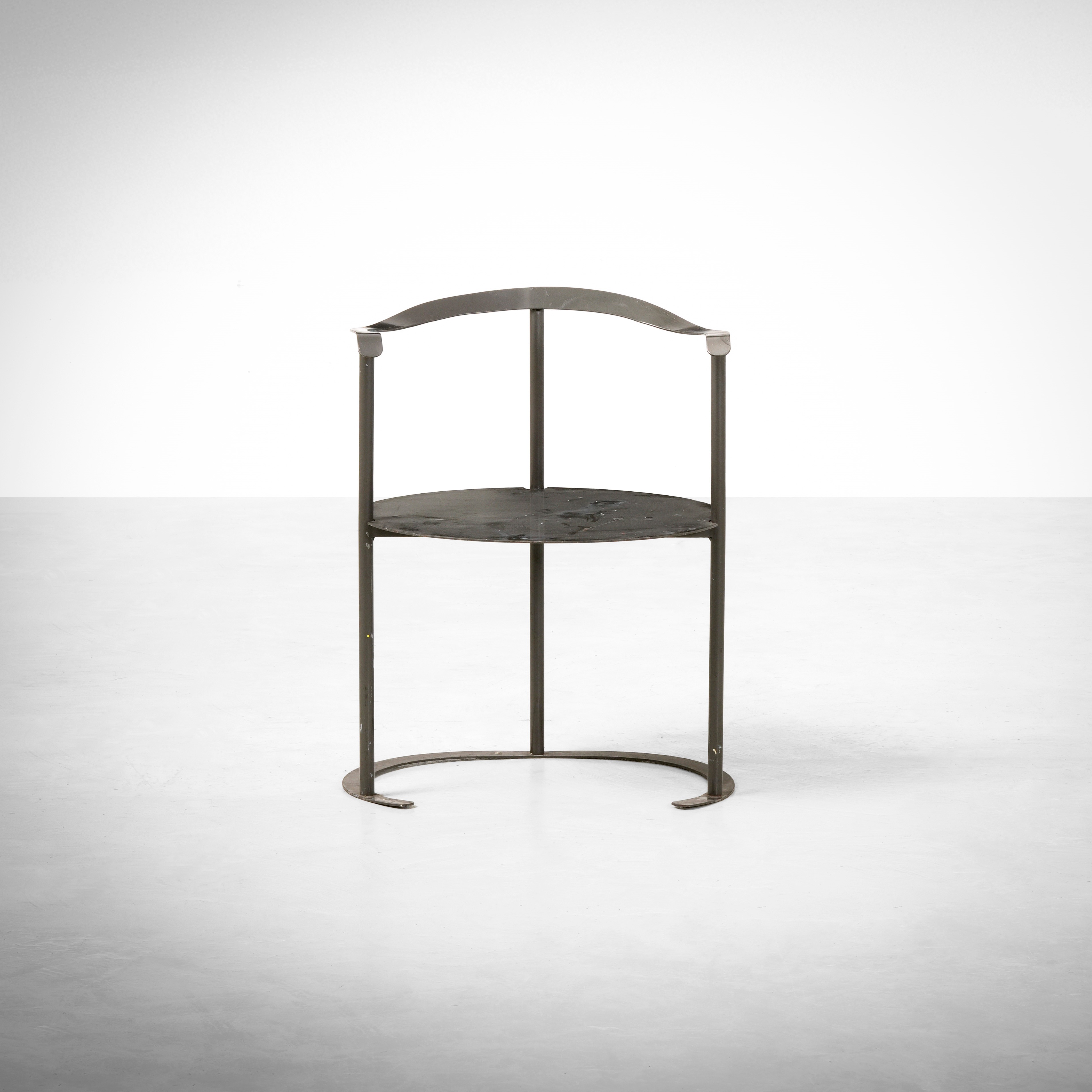 Luigi Caccia Dominioni - Sedia mod. P4 Catilina, metallo e legno laccato, Italia, 1958