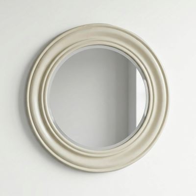Specchio da parete con cornice in legno laccato