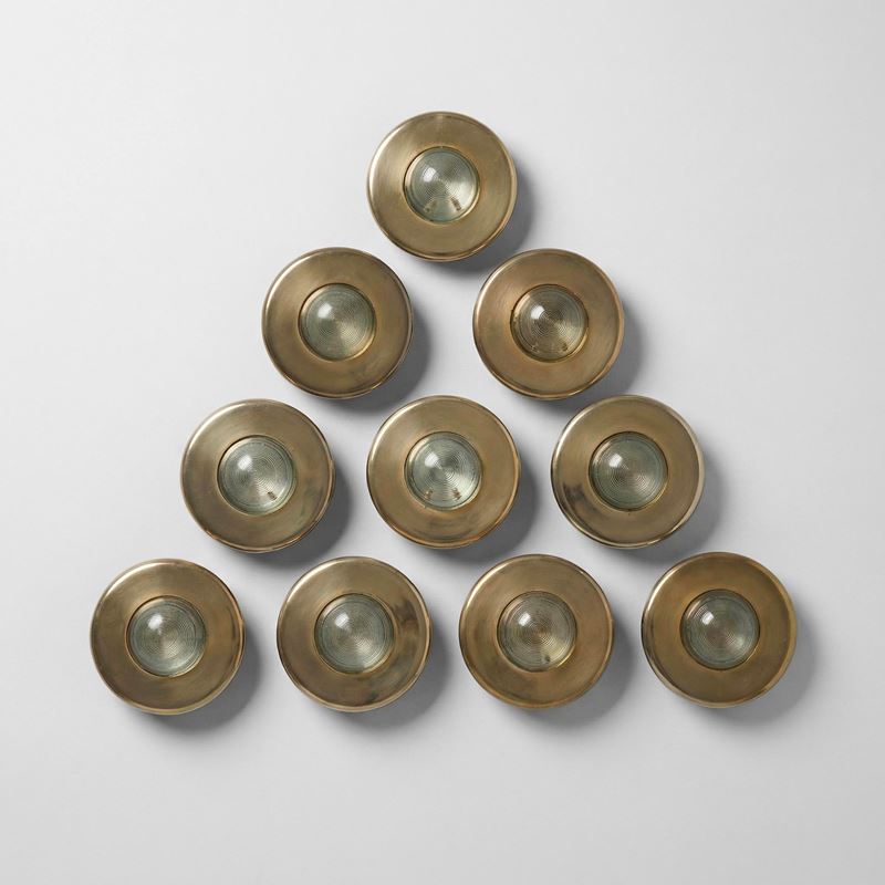 Stilnovo : Dieci faretti  - Auction 20th-century furniture - Cambi Casa d'Aste