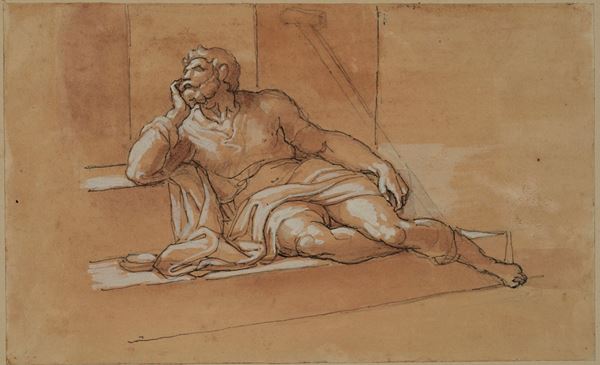 Figura di uomo accasciato