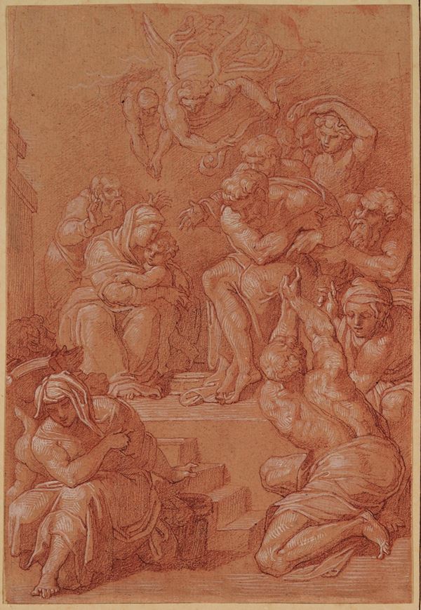 Studio dell'Adorazione del Bambino di Pellegrino Tibaldi