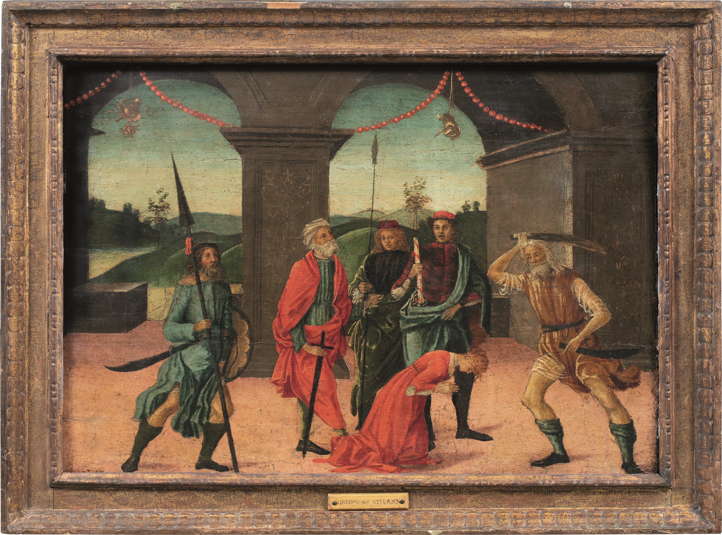 Vincenzo di Antonio Frediani - Decollazione di una santa, olio su tavola