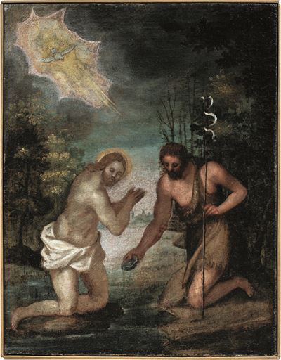 Battesimo di Cristo, olio su tela