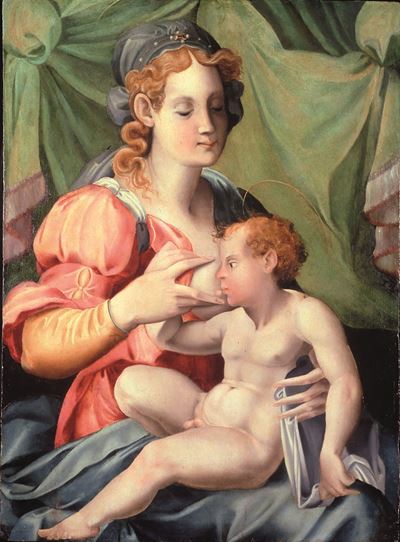 Madonna col Bambino, olio su tavola