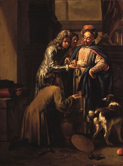 Il mercante turco, olio su tela