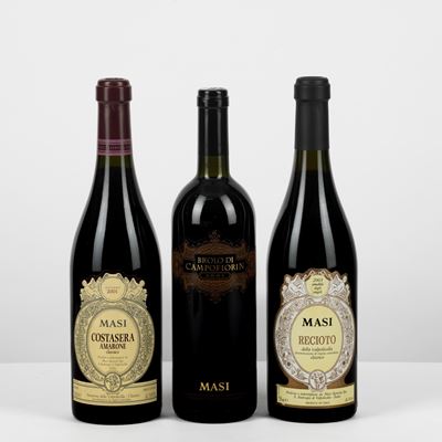 Masi, Selezione di Vini Comprensiva di Amarone Costasera 2001 e Recioto Classico 2003 in Cassetta...