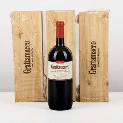 Bolghieri Superiore, Grattamacco 2021, 3 bottiglie da 150 cl, OWC