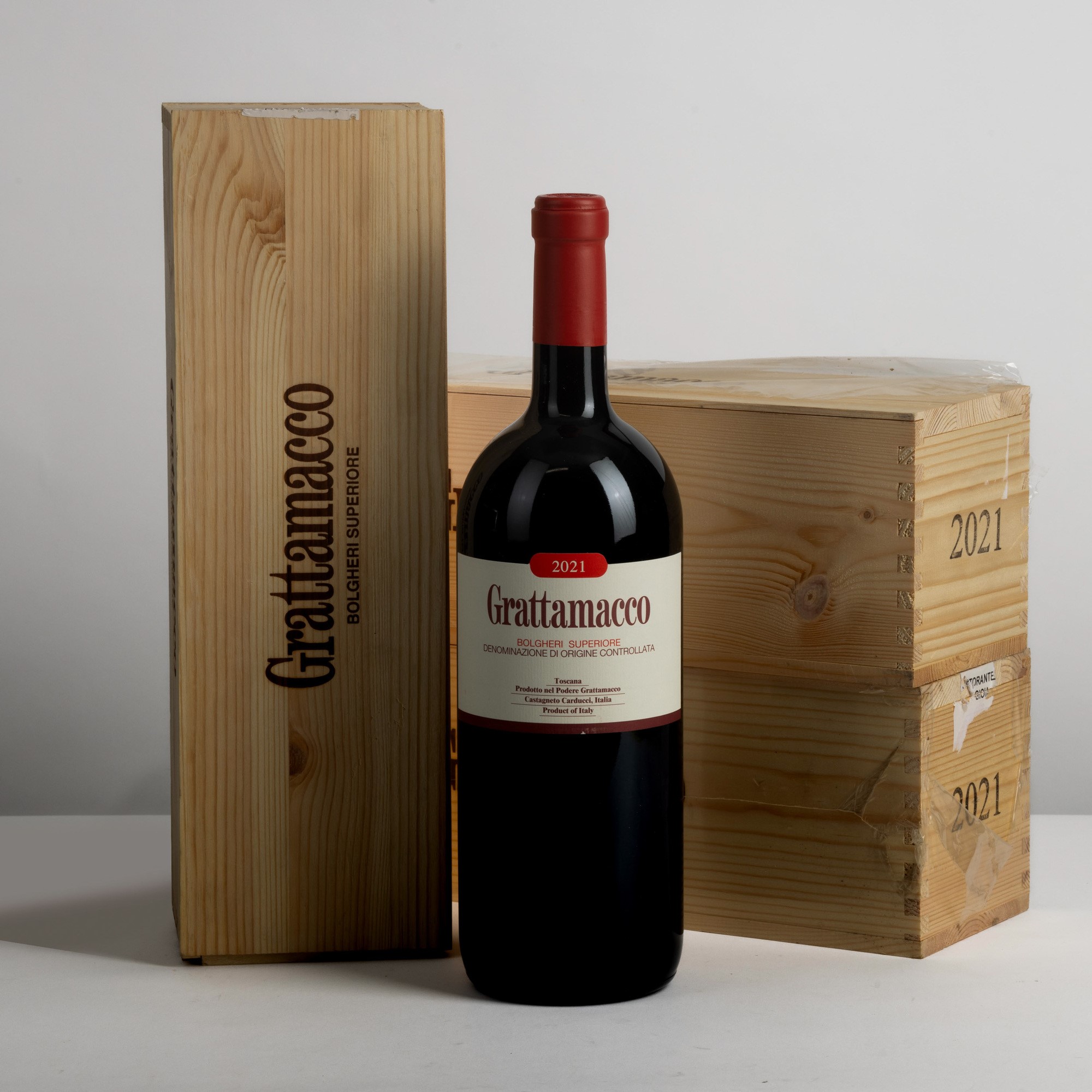 Bolghieri Superiore, Grattamacco 2021, 3 bottiglie da 150 cl, OWC