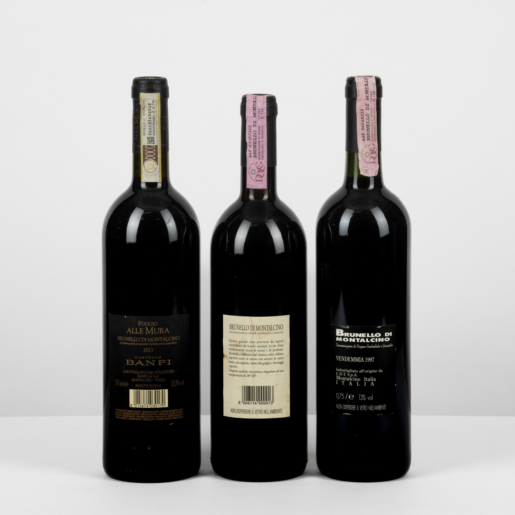 Brunello Di Montalcino, Selezione di Vini, 2013 e 1997