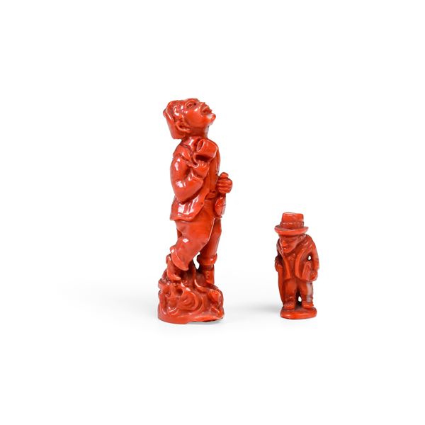 O'Mbriaco e il Gobbo portafortuna. Arte italiana, probabilmente Napoli, XX secolo