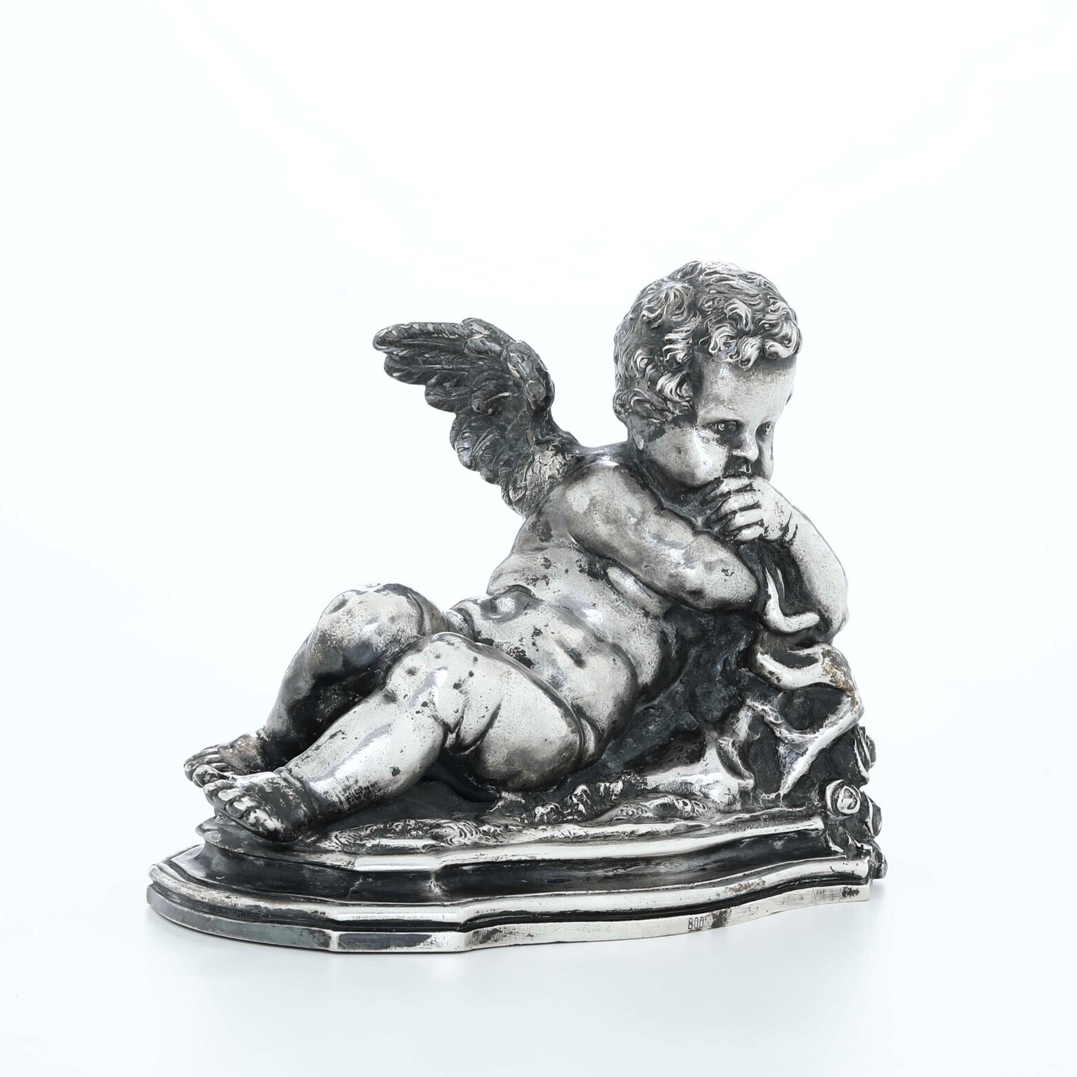 Putto, argento fuso e sagomato (prima metà del XX secolo)