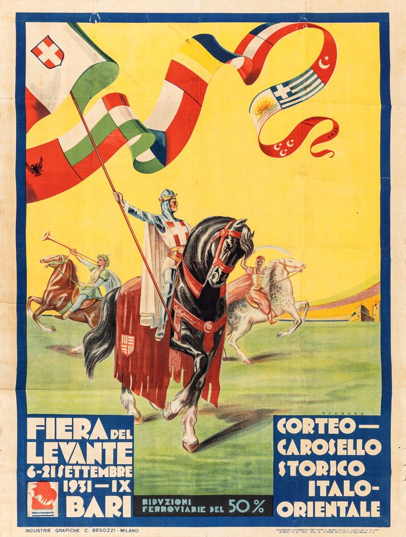 Renato Pasquale Scarano : Fiera del Levante - Bari  - Asta Manifesti e Collectibles - Cambi Casa d'Aste