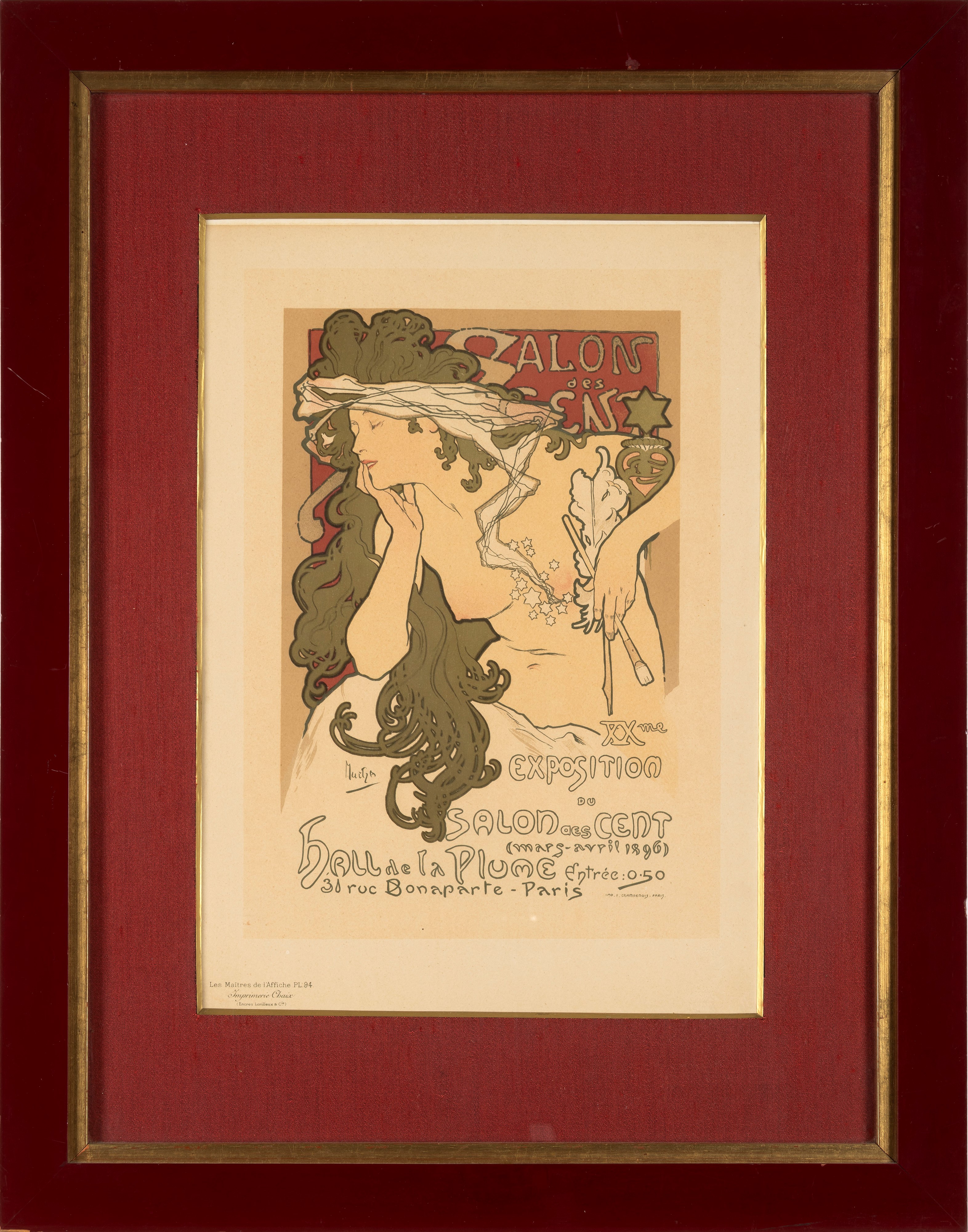 Alphonse Mucha - Exposition Du Salon Des Cent - Les Maîtres De L’affiche Pl 94