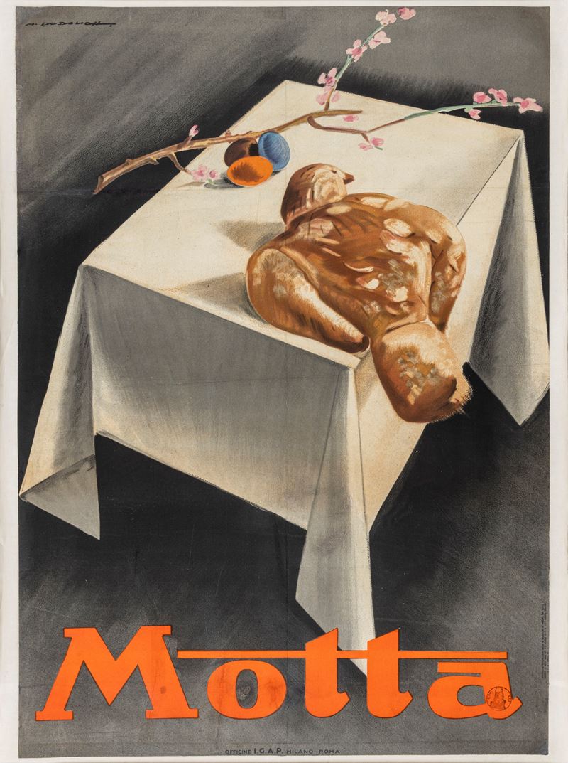 Marcello Dudovich : Colomba Motta - Milano  - Auction Vintage Posters and Collectibles - Cambi Casa d'Aste