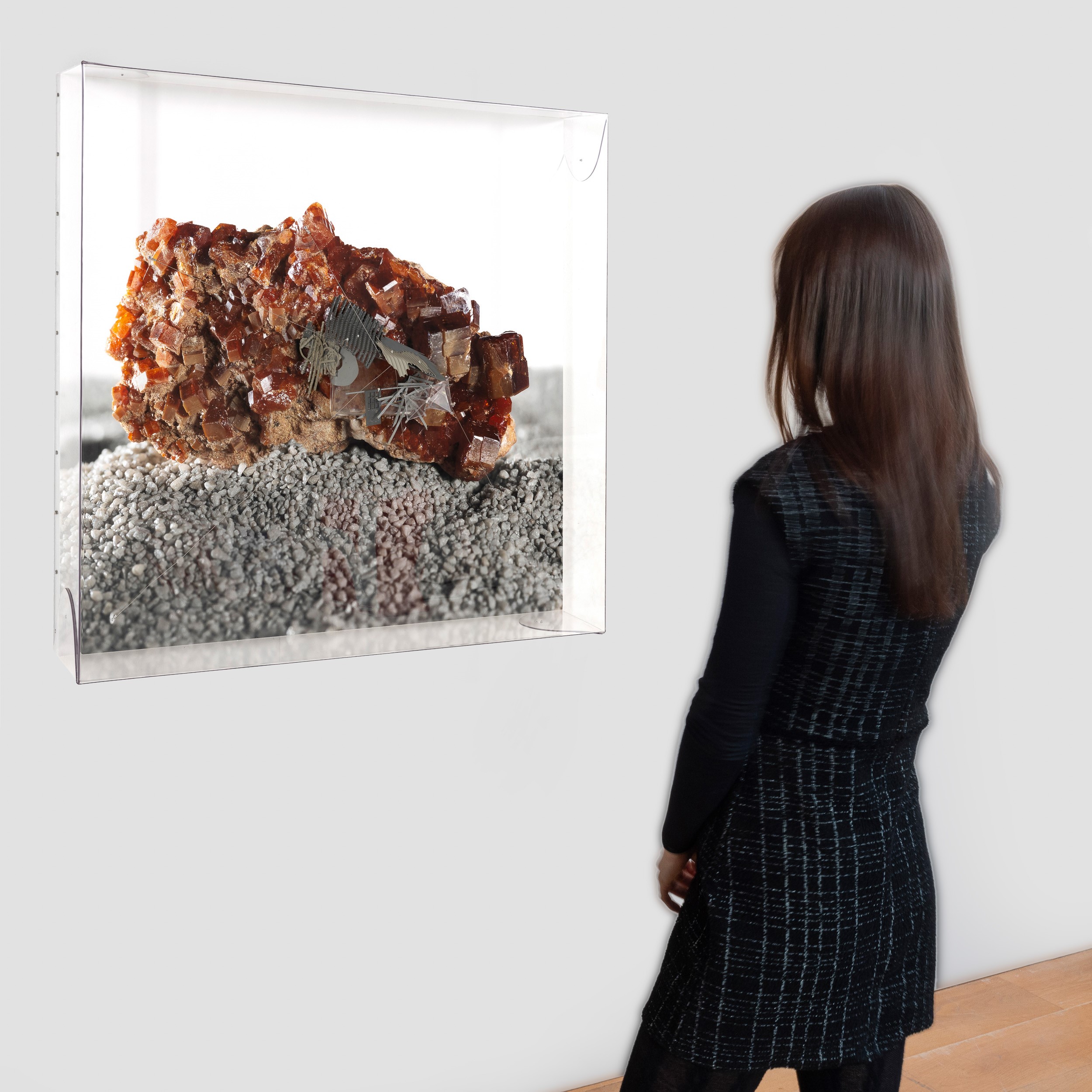 Loris Cecchini - Radiances (thoughts oscillators on Vanadinite), stampa su carta di cotone Hahnem...
