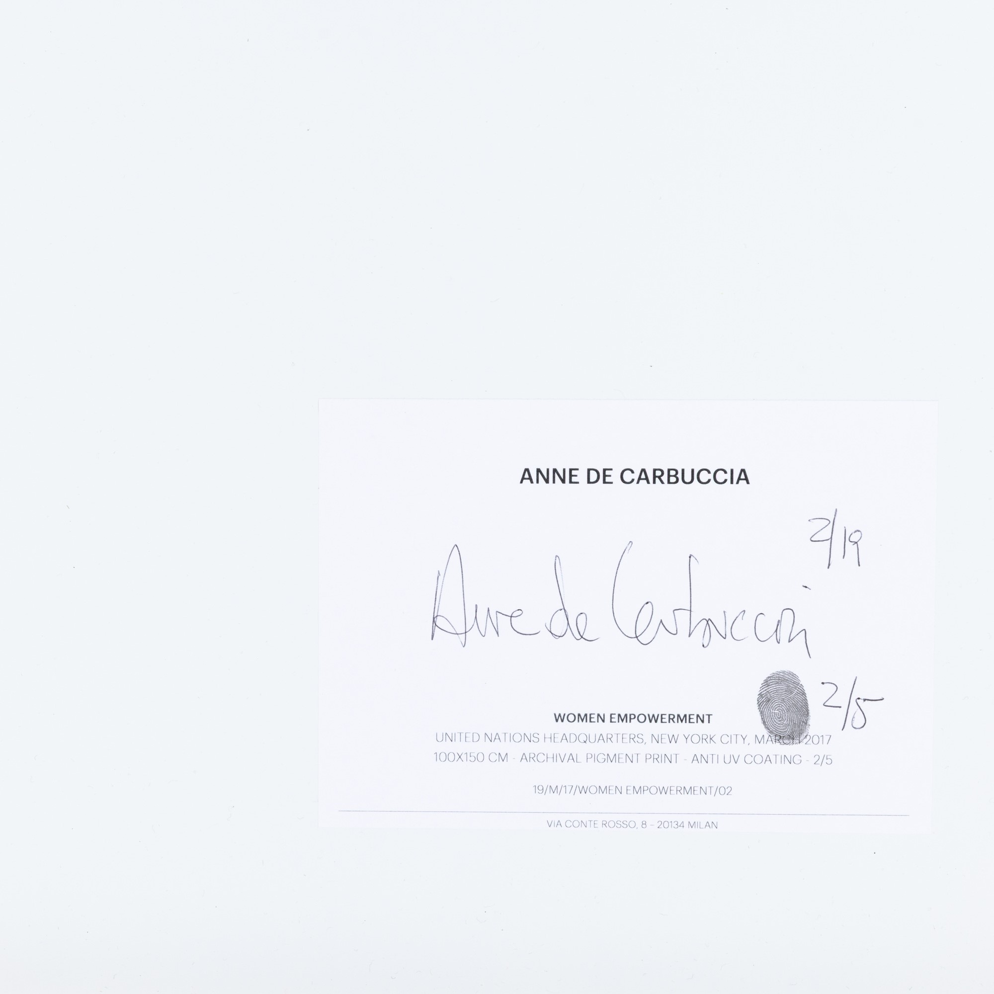Anne De Carbuccia - Women Empowerment, stampa digitale a getto d'inchiostro su carta Hahnemühle P...