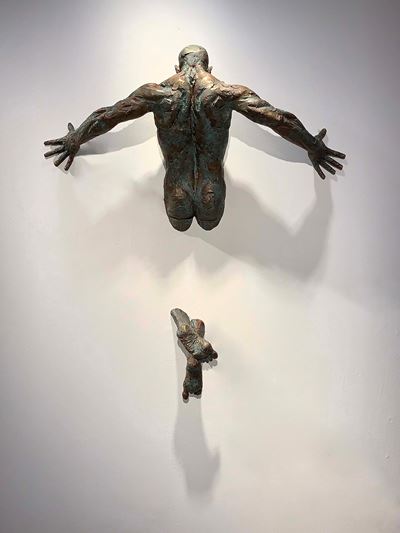 Dragonfly, scultura in bronzo