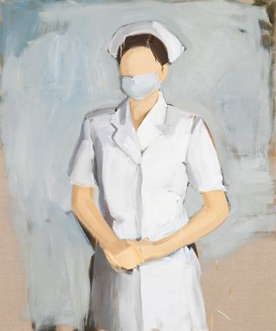 Nurse - olio su lino