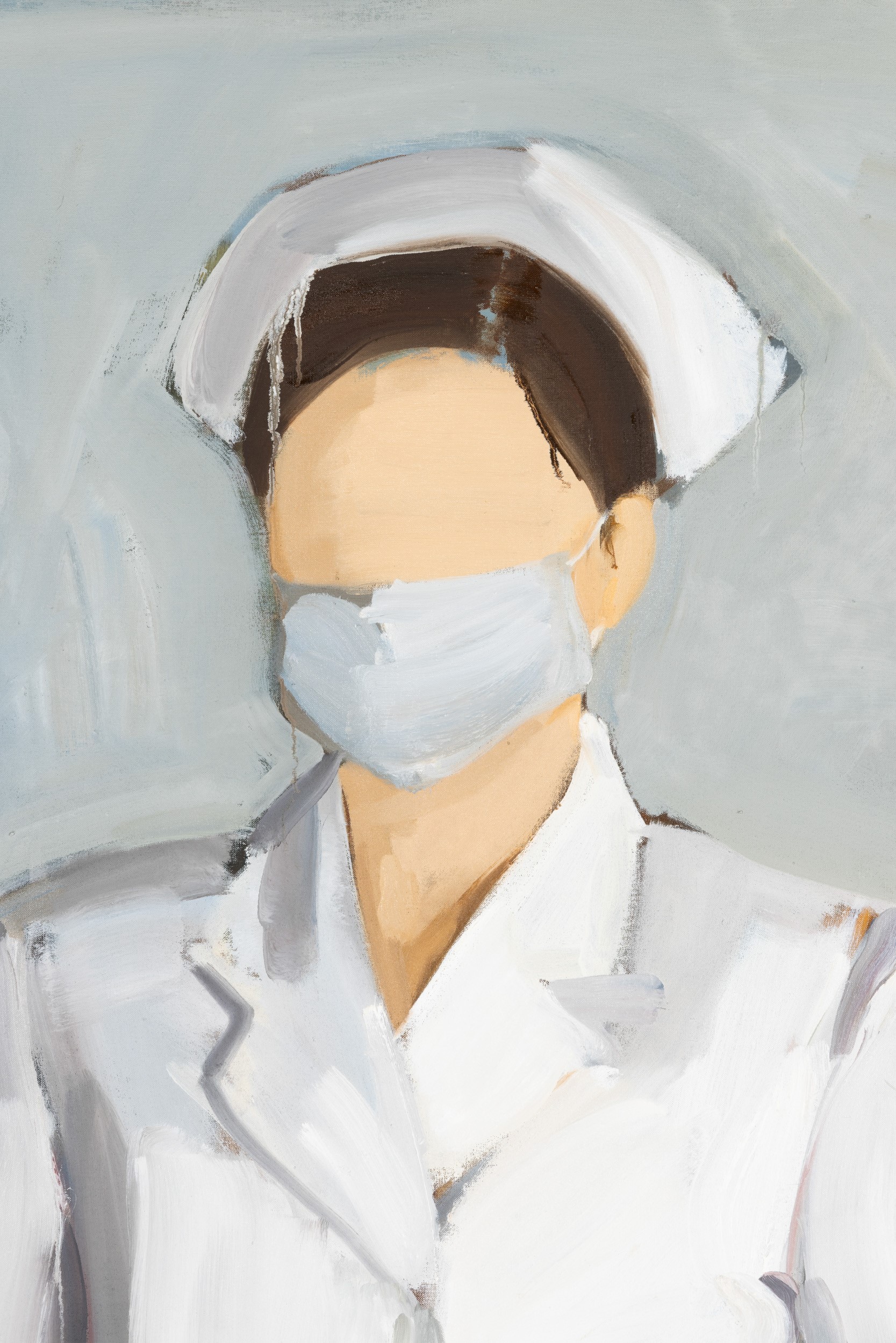 Gideon Rubin - Nurse - olio su lino