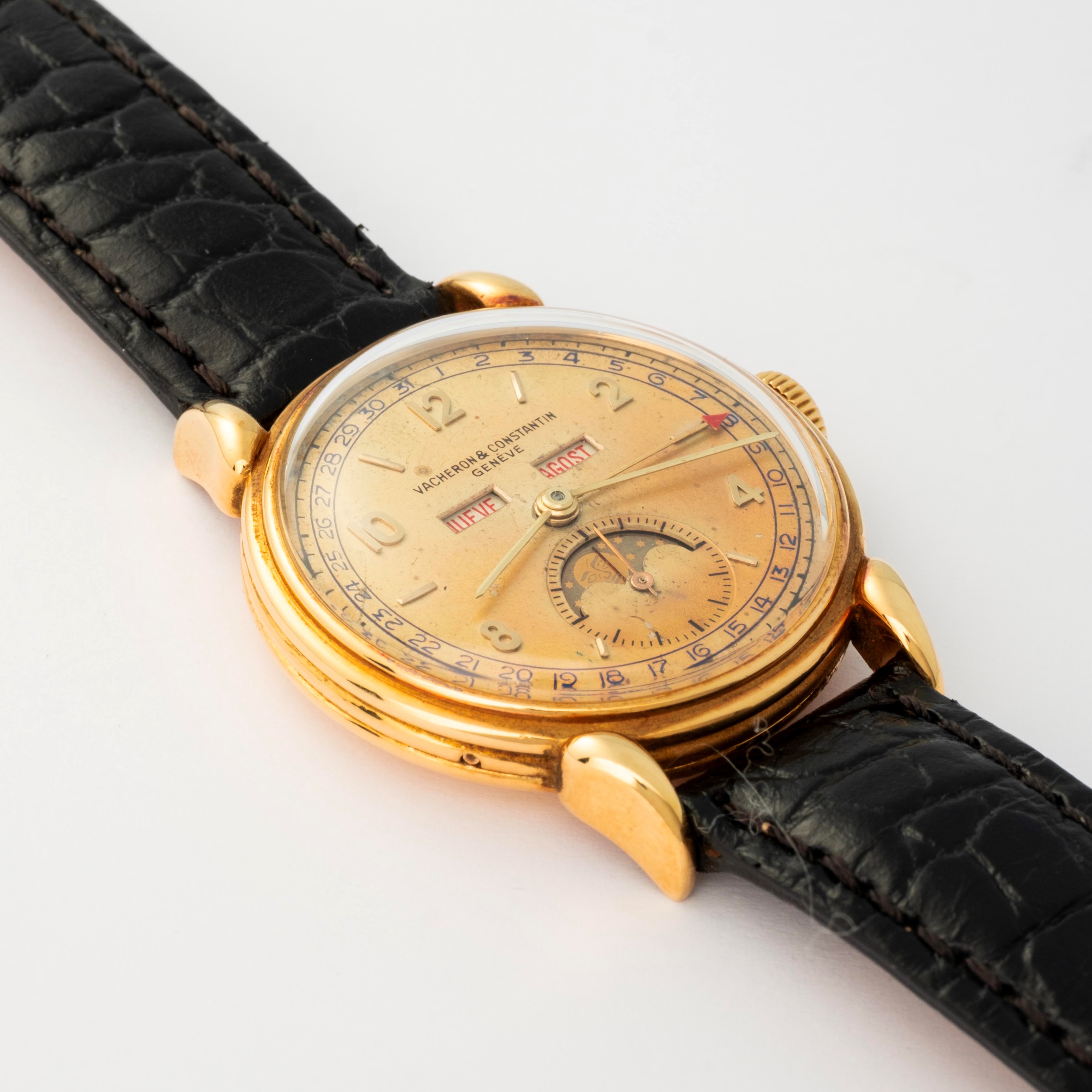 Vacheron & Constantin - Triplo calendario con indicazione delle fasi lunari, referenza 4240L, cir...
