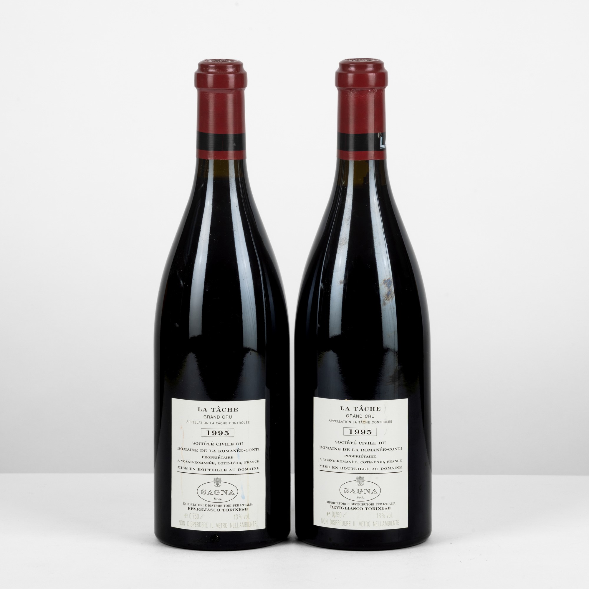 Domaine de La Romanee Conti, La Tache 1995 - Bottiglie n°08136 e 08137