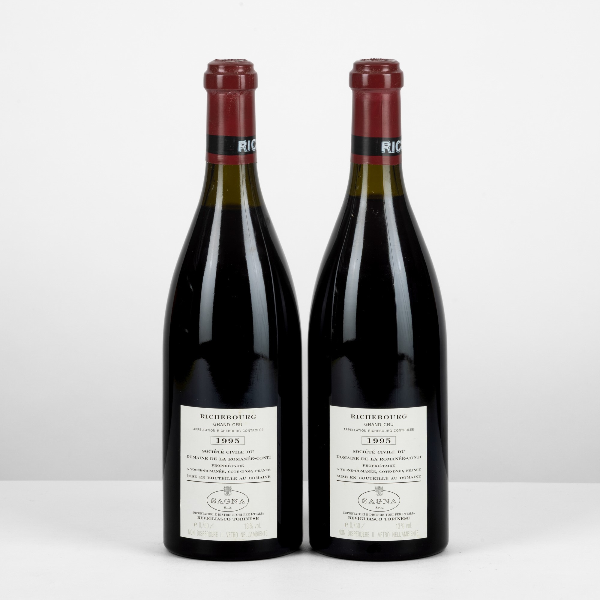 Domaine de La Romanee Conti, Richebourg, 1995, 2 bottiglie da 75cl