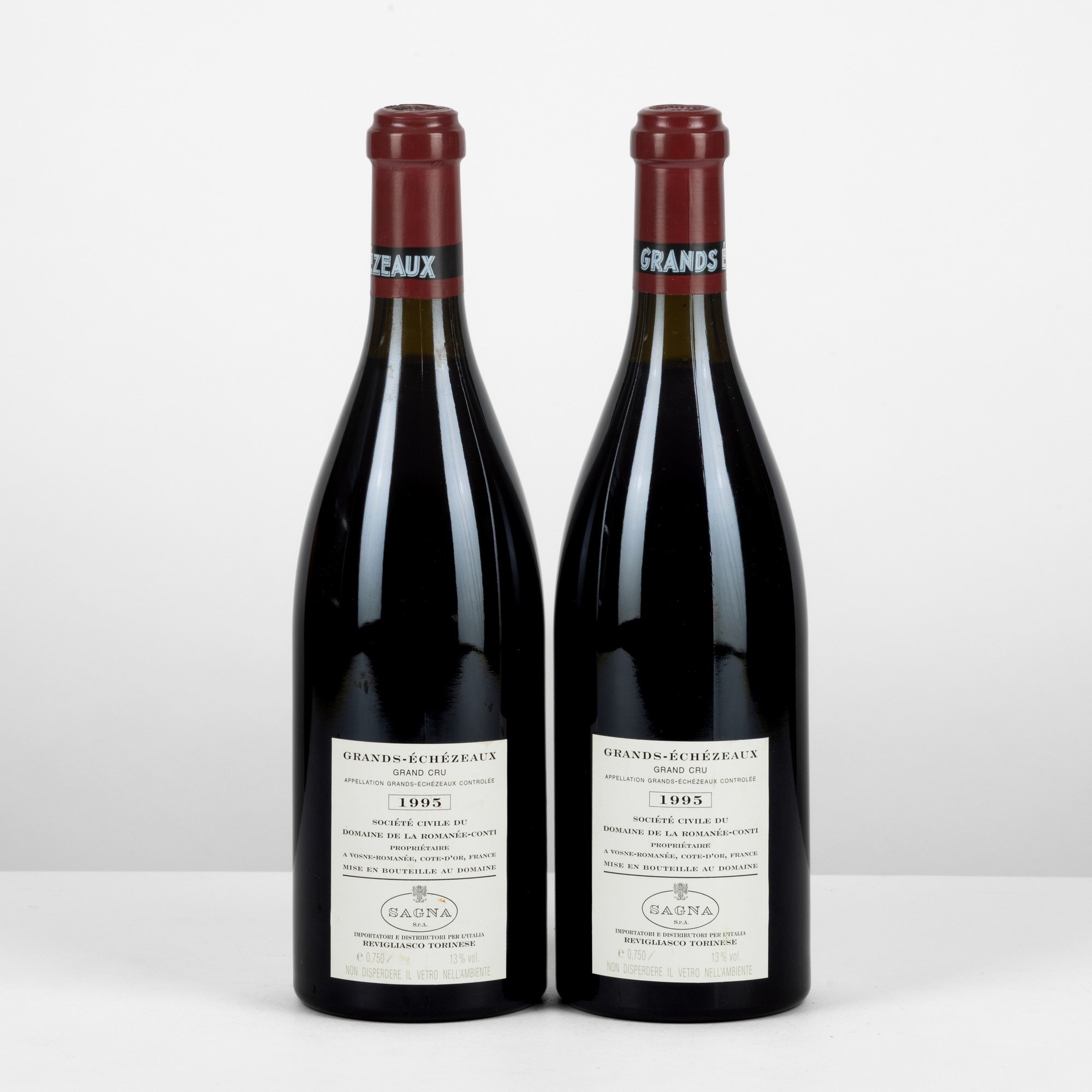 Domaine de La Romanee Conti, Grands Echezeaux 1995, Bottiglie n°03583 e 03584