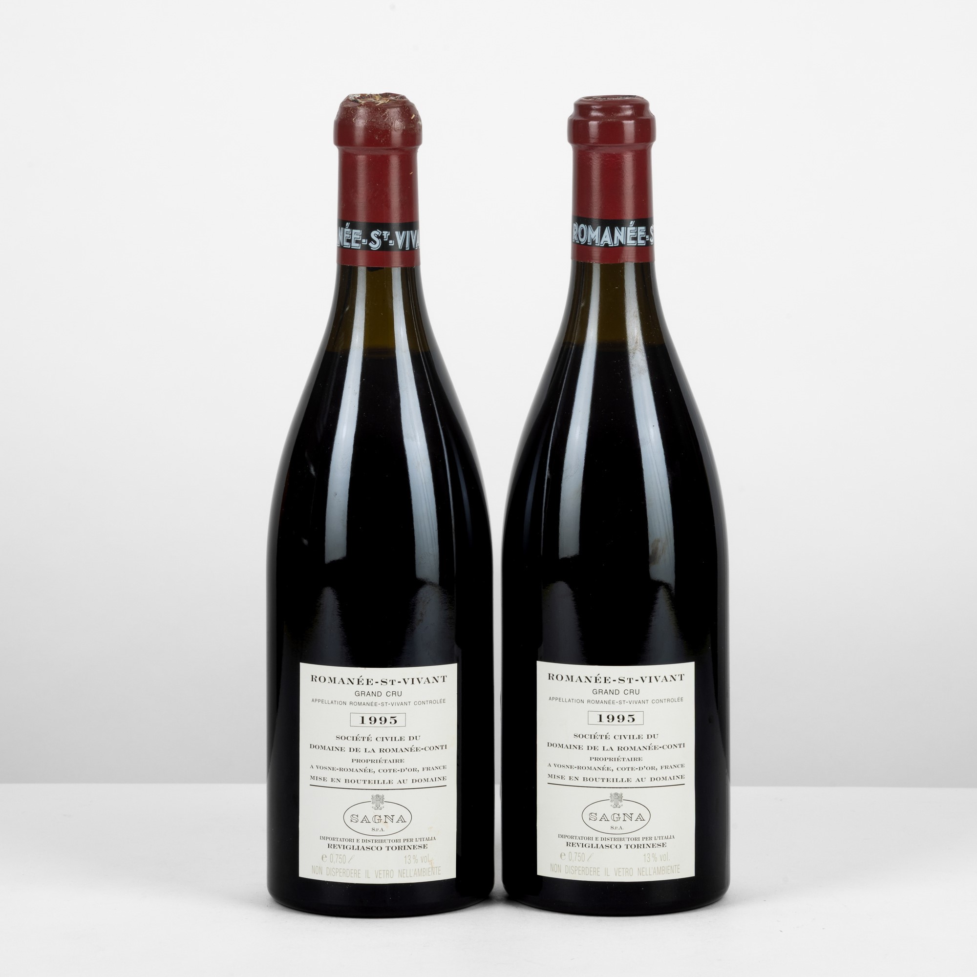 Domaine de La Romanee Conti, Romanee St Vivant 1995, Bottiglie n°04774 e n°04775