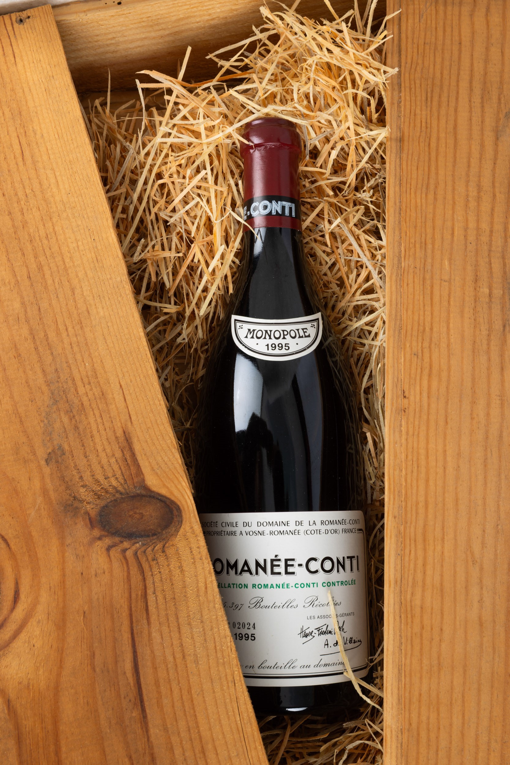 Domaine de La Romanee Conti, Romanee Conti 1995, bottiglia n°02024