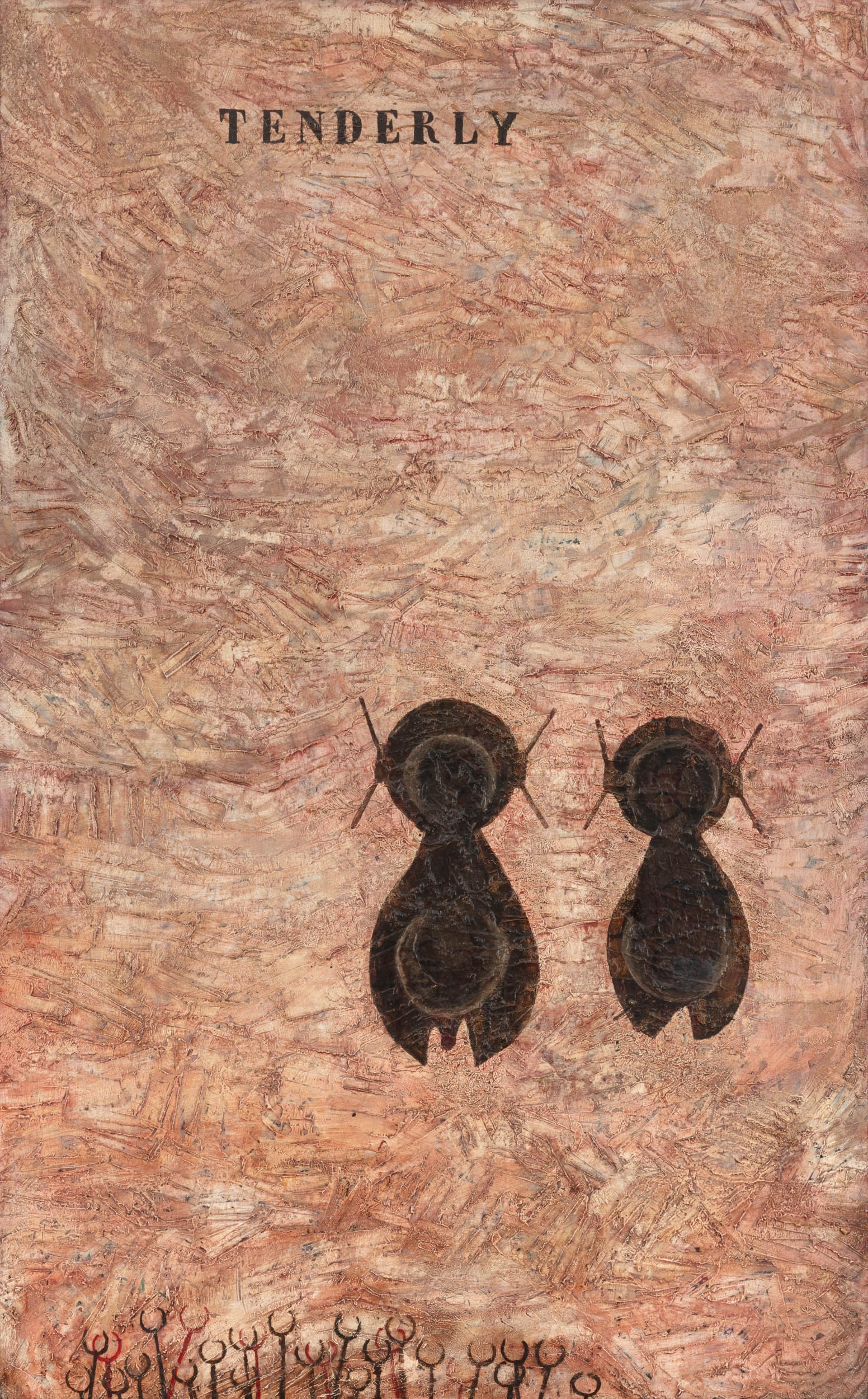Piero Manzoni - Tenderly, olio su tavola