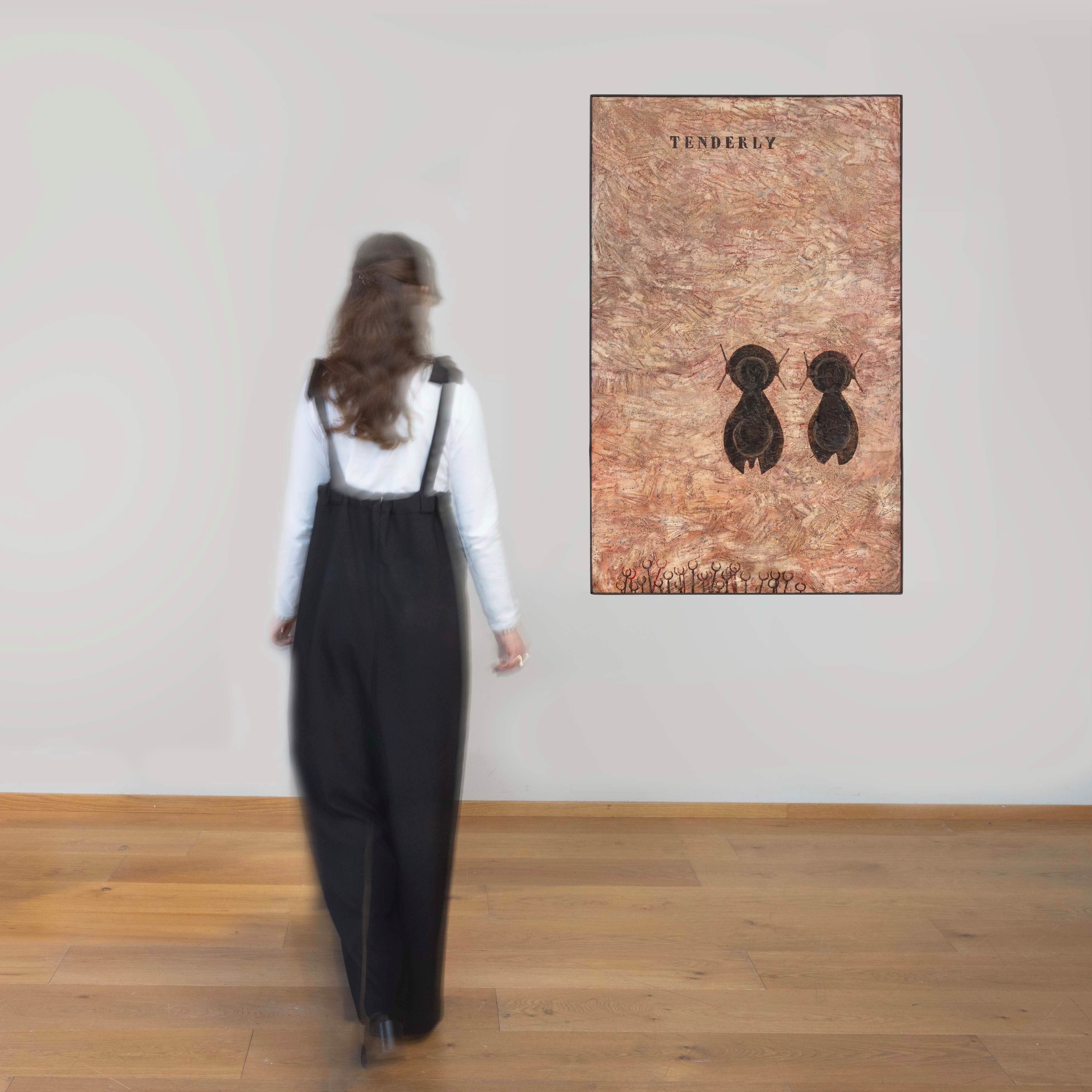 Piero Manzoni - Tenderly, olio su tavola