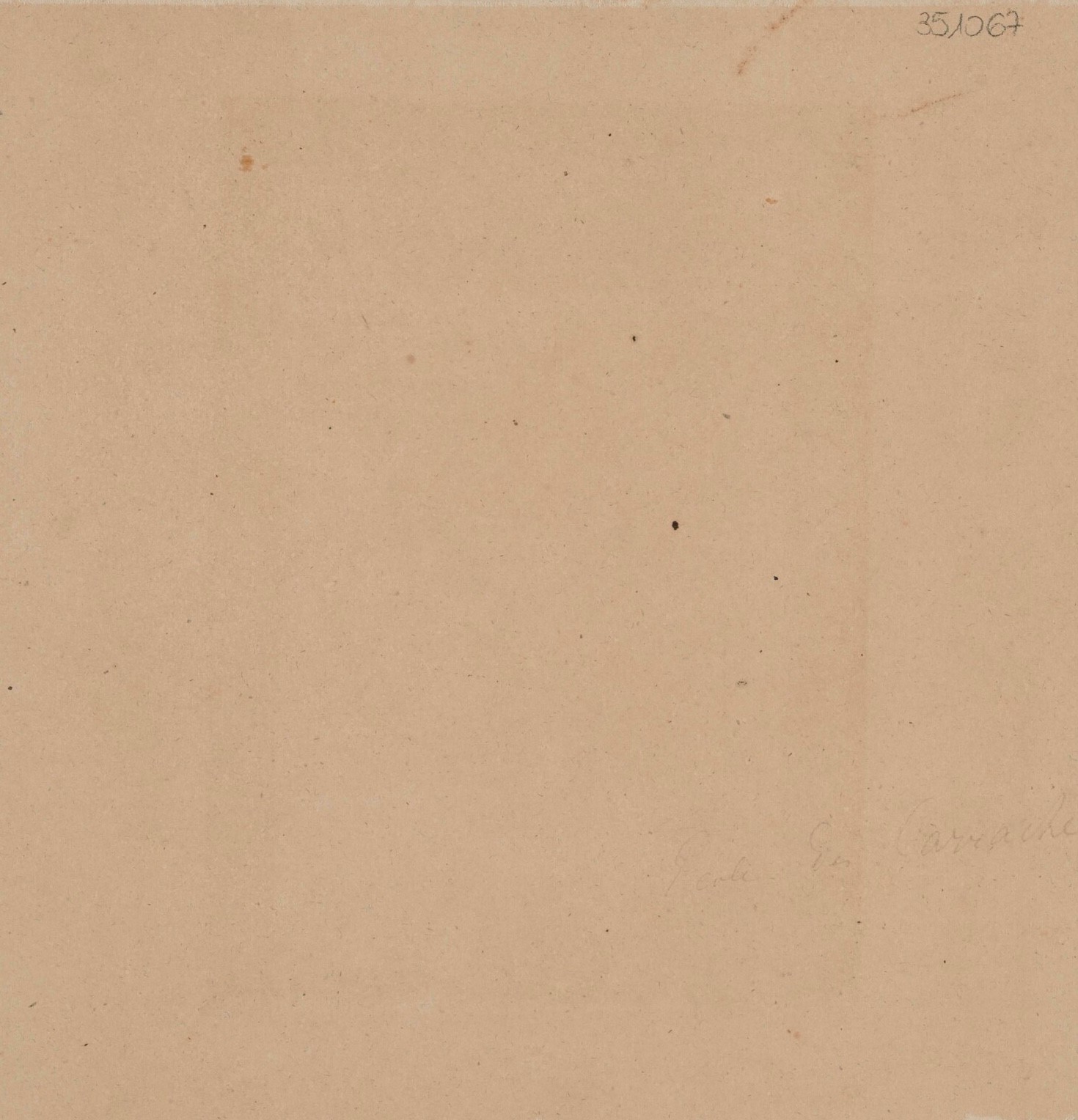 Giulio Cesare Procaccini - Adorazione dei pastori, matita nera su carta ovale