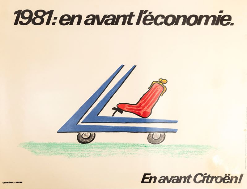 Raymond Savignac : Citroën  - Asta Manifesti e Collectibles - Cambi Casa d'Aste