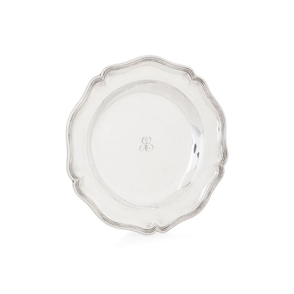 Grande piatto. Roma, 1793-1816. Maestro argentiere Pietro Nicolai