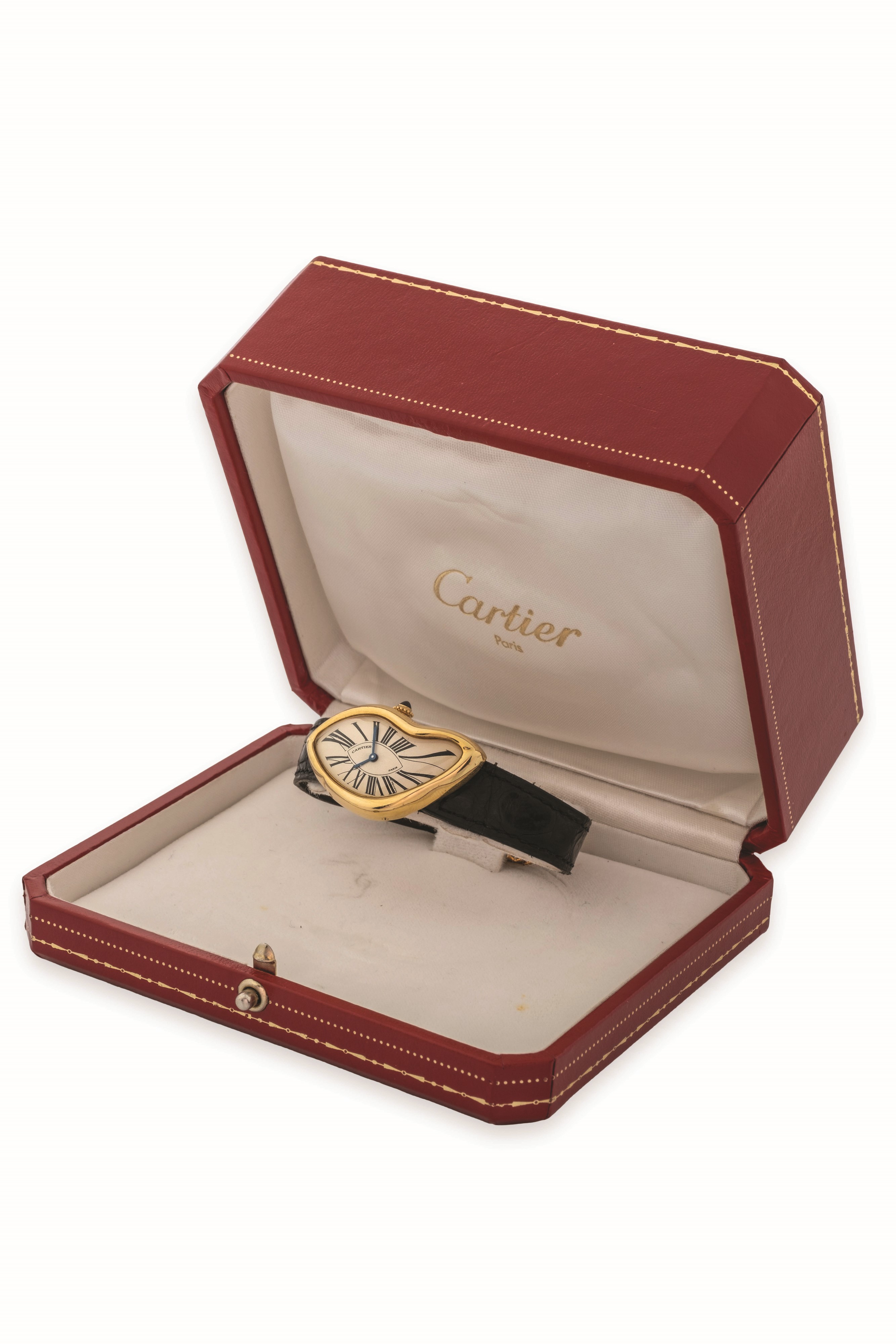 Cartier - Crash Paris in oro giallo 18k, quadrante Argentè con numeri Romani, 1991