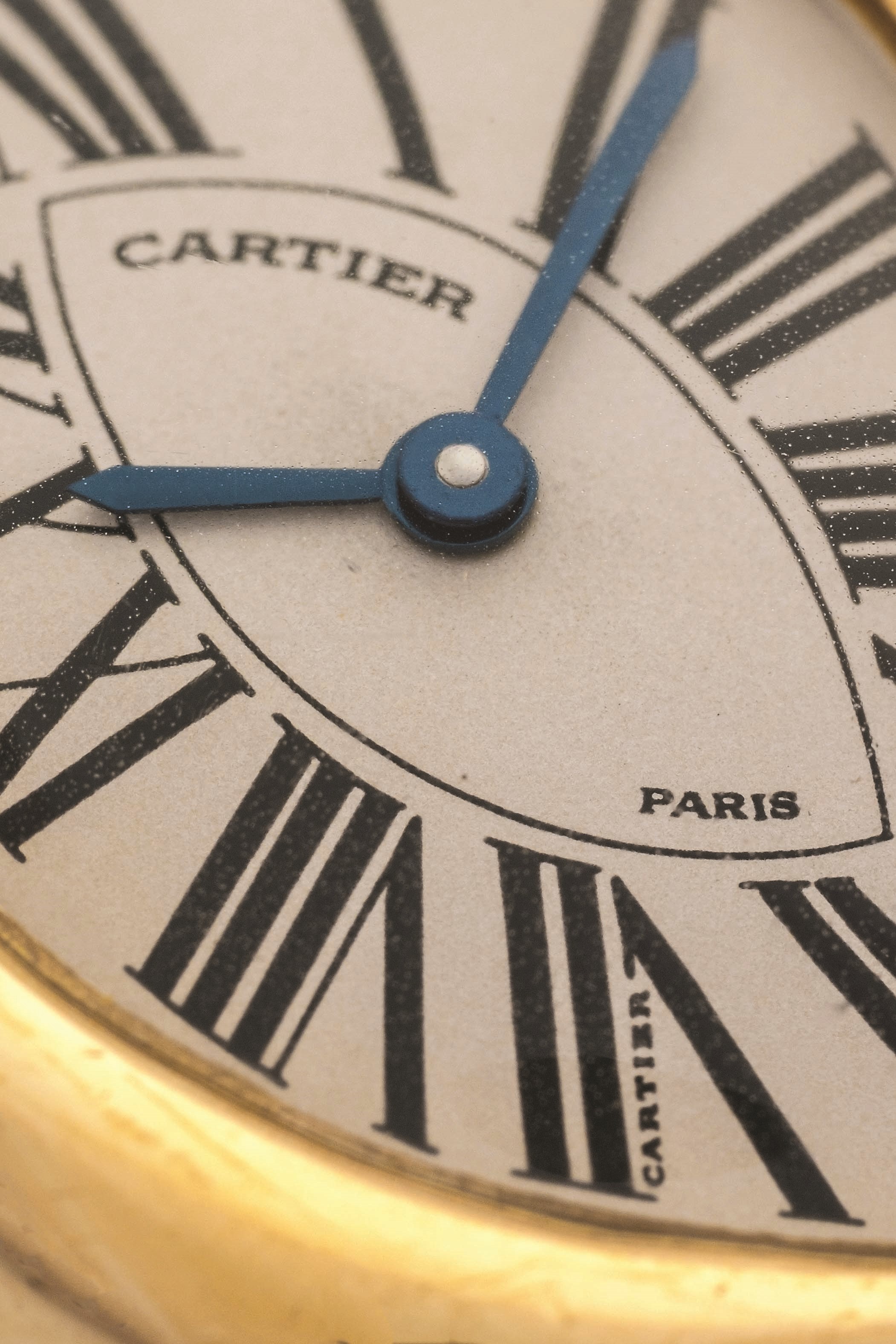 Cartier - Crash Paris in oro giallo 18k, quadrante Argentè con numeri Romani, 1991